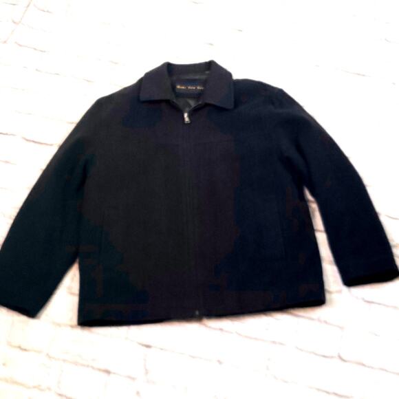 Marc New York Men’s Classic Herringbone Wool Coat L - Picture 8 of 8